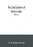 The land systems of British India