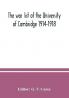 The war list of the University of Cambridge 1914-1918