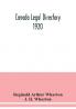 Canada legal directory 1920