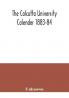 The Calcutta University Calender 1883-84