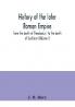 History of the later Roman Empire