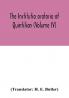 The Institutio oratoria of Quintilian (Volume IV)