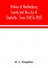 History of Mecklenburg County and the city of Charlotte