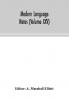 Modern language notes (Volume XXV)