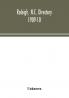 Raleigh N.C. directory 1909-10