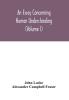 An essay concerning human understanding (Volume I)