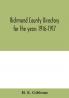 Richmond County directory for the years 1916-1917