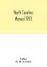 North Carolina manual 1933
