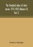 The standard index of short stories 1915-1933 (Volume II) Part 3