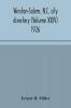 Winston-Salem N.C. city directory (Volume XXIV) 1926