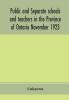 Public and separate schools and teachers in the Province of Ontario November 1923