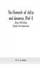 The elements of statics and dynamics (Part I) Statics Fifth Edition (Twenty First Impressions)