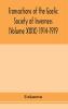 Transactions of the Gaelic Society of Inverness (Volume XXIX) 1914-1919