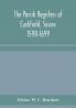The Parish Registers of Cuckfield Sussex 1598-1699
