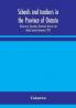 Schools and teachers in the Province of Ontario; Elementary Secondary Vocational Normal and Model Schools November 1937