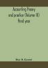 Accounting theory and practice (Volume III) third year