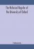 The historical register of the University of Oxford
