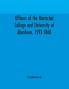 Officers of the Marischal College and University of Aberdeen 1593-1860