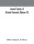 Journal Society of Oriental Research (Volume VI)