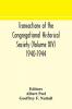 Transactions of the Congregational Historical Society (Volume XIV) 1940-1944