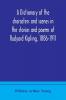 A dictionary of the characters and scenes in the stories and poems of Rudyard Kipling 1886-1911