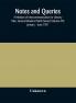 Notes and queries; A Medium of Intercommunication for Literary Men General Readers (Ninth Series) (Volume VII) January – June 1901