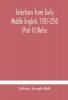Selections from early Middle English 1130-1250 (Part II) Notes