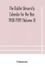 The Dublin University Calendar for the Year 1908-1909 (Volume II)