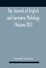 The Journal Of English And Germanic Philology (Volume Xvi)
