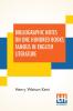 Bibliographic Notes On One Hundred Books Famous In English Literature