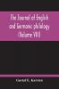 The Journal Of English And Germanic Philology (Volume VIII)