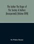 The Author The Organ Of The Society Of Authors (Incorporated)