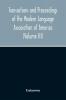 Transactions And Proceedings Of The Modern Language Association Of America (Volume Iii)