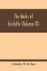 The Works Of Aristotle (Volume Ix)