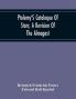 Ptolemy'S Cataloque Of Stars; A Revision Of The Almagest