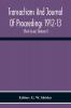 Transactions And Journal Of Proceedings 1912-13 (Third Series) (Volume I)