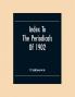 Index To The Periodicals Of 1902