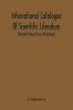 International Catalogue Of Scientific Literature; Thirteenth Annual Issue (H Geology)