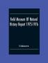 Field Museum Of Natural History Report 1975-1976