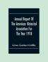 Annual Report Of The American Historical Association For The Year 1918