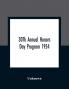 30Th Annual Honors Day Program 1954