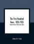 The First Hundred Years 1835-1935: Historical Review Of Blue Island Illinois