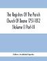 The Registers Of The Parish Church Of Deane 1751-1812 (Volume I) Part-Iii