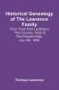 Historical Genealogy Of The Lawrence Family