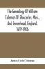The Genealogy Of William Coleman Of Gloucester Mass. And Graveshead England 1619-1906