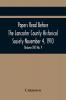 Papers Read Before The Lancaster County Historical Society November 4 1910; History Herself As Seen In Her Own Workshop; (Volume Xiv) No. 9