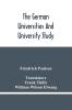 The German Universities And University Study