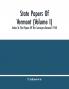 State Papers Of Vermont (Volume I); Index To The Papers Of The Surveyors-General 1918