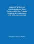 Index Of Wills And Administrations Now Preserved In The Probate Registry At Canterbury 1396-1558 And 1640-1650