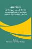 Archives Of Maryland XLII ; Proceeding And Acts Of The General Assembly Of Maryland (20) 1740-1744
